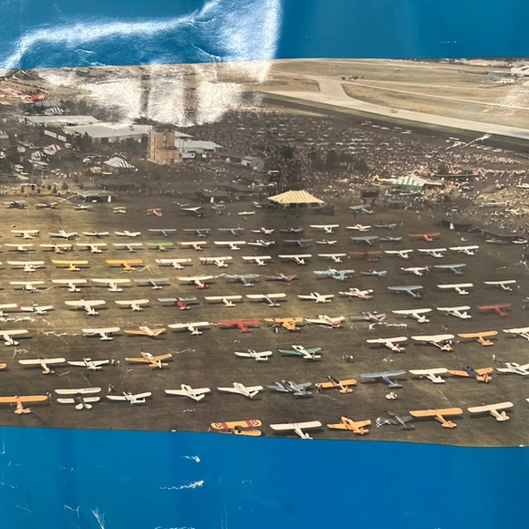 Oshkosh WI aircraft airplane vintage poster - Picture 5 of 16